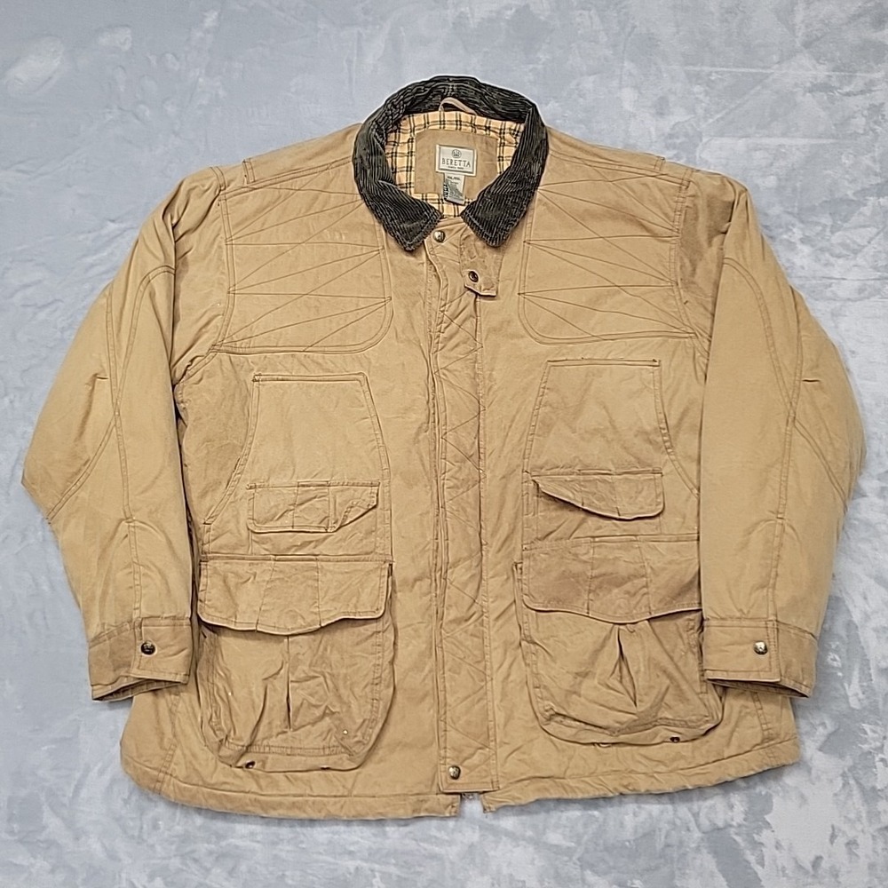 Beretta Jacket Mens XXL Tan Field Hunting Barn Coat Shooting Padded Thermore